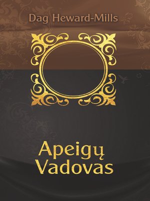 cover image of Apeigų vadovas
